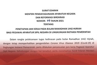 Berikut Jam Kerja ASN pada Bulan Ramadan 1442 Hijriah